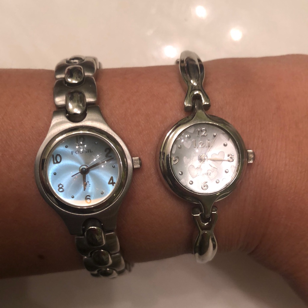 2 Watches  Stainless Steel Needs Batteries